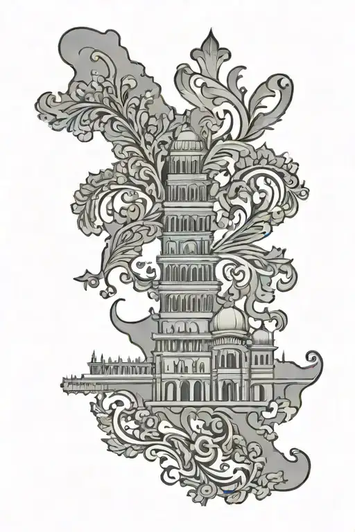 Punjab state outline tattoo design idea