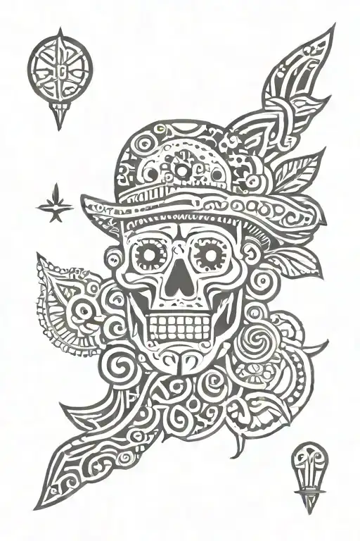 Mexican culture tattoo design idea