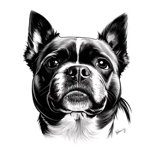 Dog Nose Print tattoo design idea