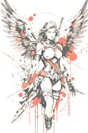 valkyrie tattoo design idea