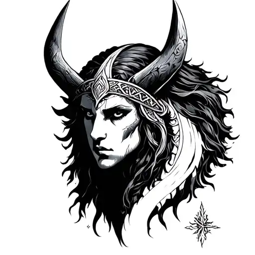 HEL FROM Norse mythology tattoo tattoo design idea