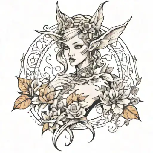 elfe just a simple tattoo design idea