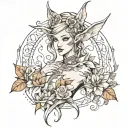 elfe just a simple tattoo design idea