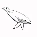 Beluga Whale tattoo design idea