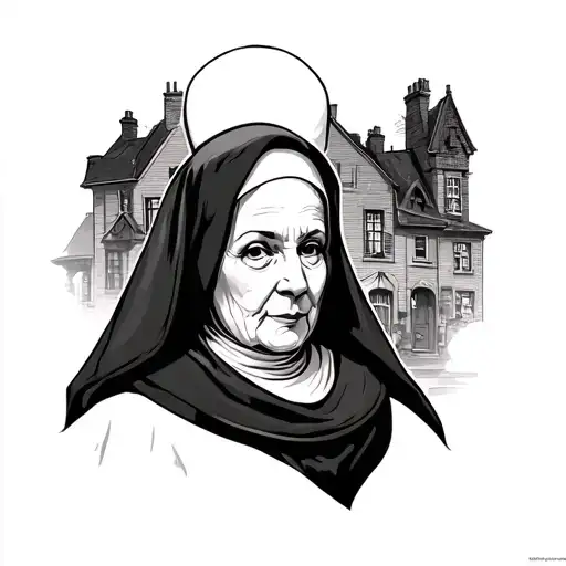 The Town Nun tattoo design idea