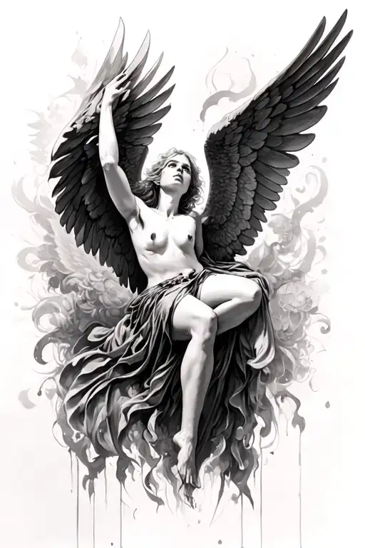 Alexander Cabanel "Fallen Angel" tattoo design idea