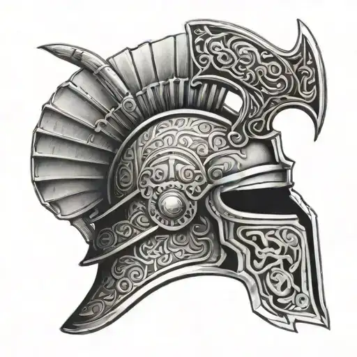 gladiator helmet austria tattoo design idea
