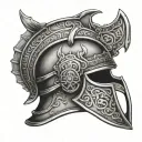 gladiator helmet austria tattoo design idea