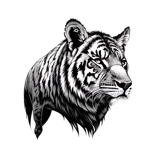 big five animals fine line tattoo in one line tattoo tattoo design idea