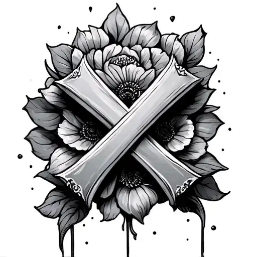 sideways cross, made for more tattoo design idea