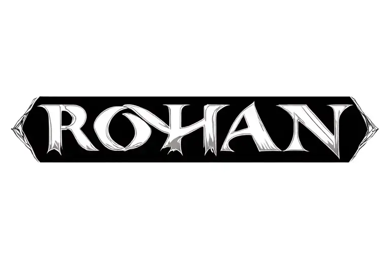"Rohan" Ambigram tattoo design idea