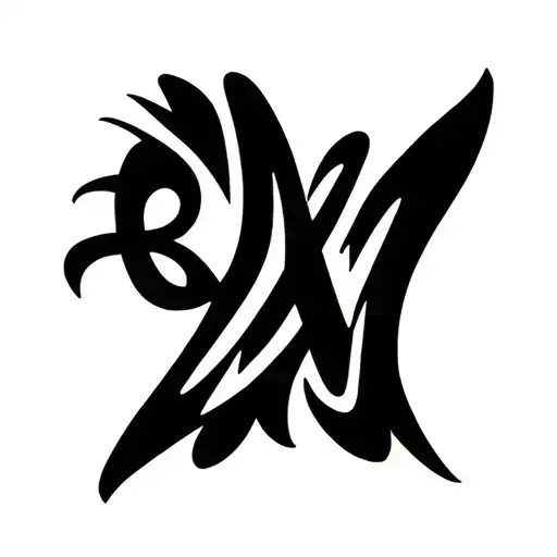 infinity symbol divided by 21 M (million) below it in bold font tattoo design idea