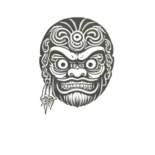 Daruma tattoo design idea