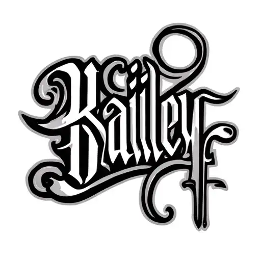"Bailey f" "Bailey f" Bailey f tattoo design idea