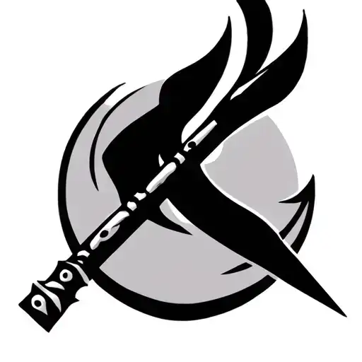 sudarshan chakra trishul flute damru tattoo design idea