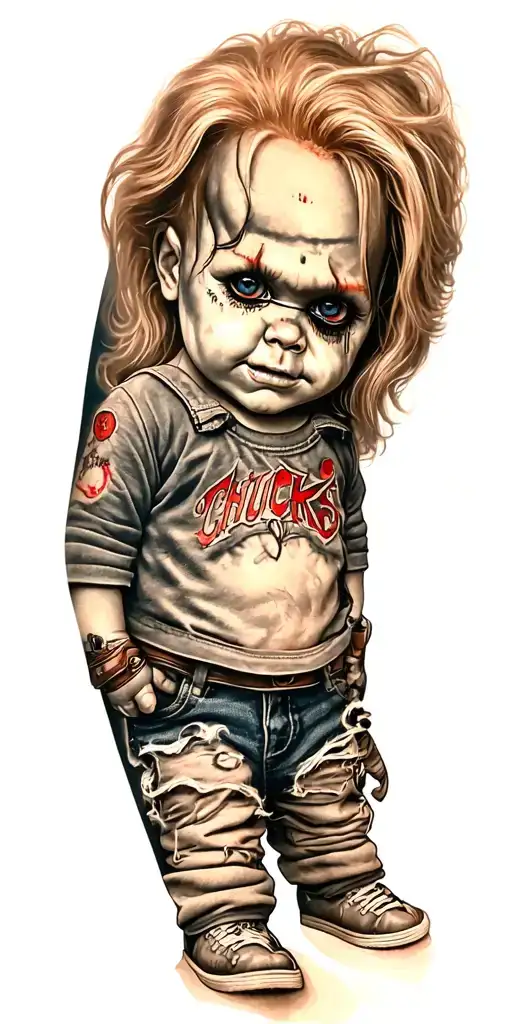 chucky vs chucky Gemini tattoo design idea