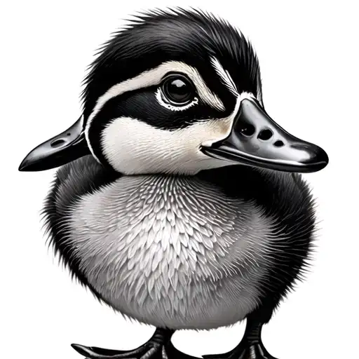 Duckling tattoo design idea