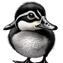 Duckling tattoo design idea