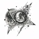 galaxy tattoo design idea
