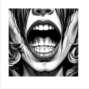 Throat tattoo design idea