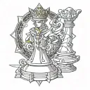 King chess piece from code geass tattoo design idea