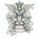 King chess piece from code geass tattoo design idea