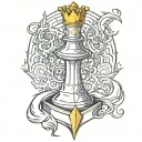 King chess piece from code geass tattoo design idea