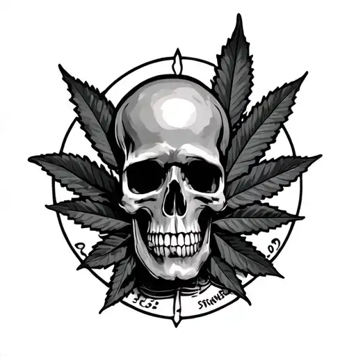 Stoner 420 tattoo design idea