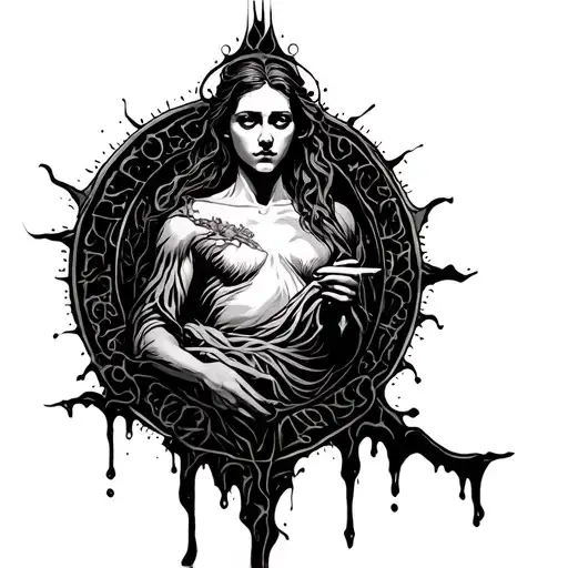 The Blood of the Covenant is thicker than the Water of the Womb, half sleeve from wrist to elbow tattoo design idea