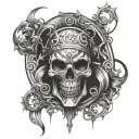 Vi from arcane tattoo design idea