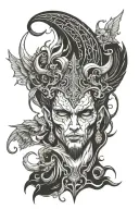 Lucifer tattoo design idea