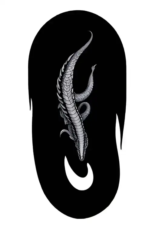 Jormungand serpent tattoo design idea