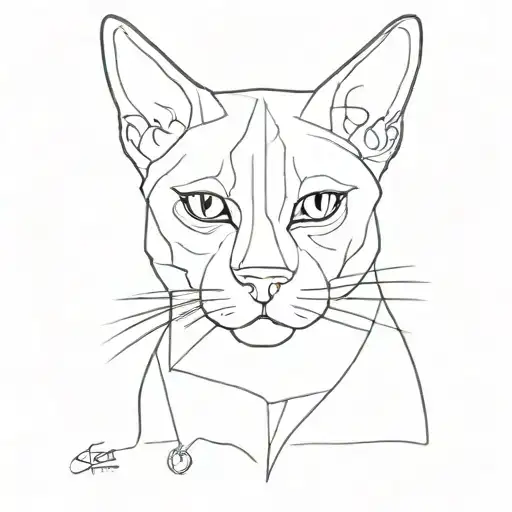 cat dog similar to tattoo design idea