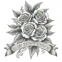 slow down you're doing fine bouquet tattoo design idea