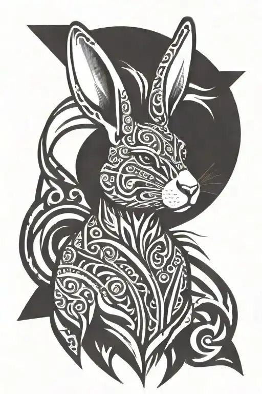 Bad Bunny tattoo design idea