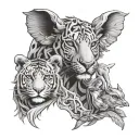 animals tattoo design idea