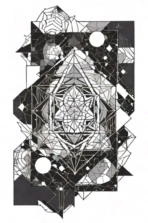 sacred geomery, metaphysical, flat earth tattoo design idea