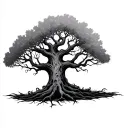 Tim burton Tree  tattoo design idea