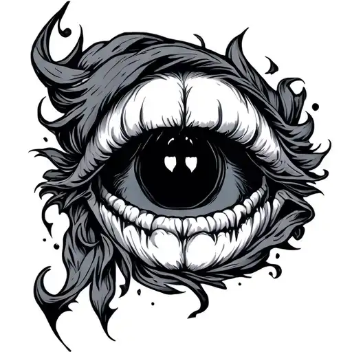 Butthole tattoo design idea