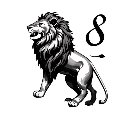 numerology lions gate 8 tattoo design idea