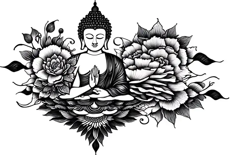 Buddhist inspired tattoo tattoo design idea