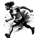 French runner tattoo design idea