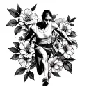 French runner tattoo design idea