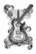 Gibson Les Paul guitar tattoo design idea