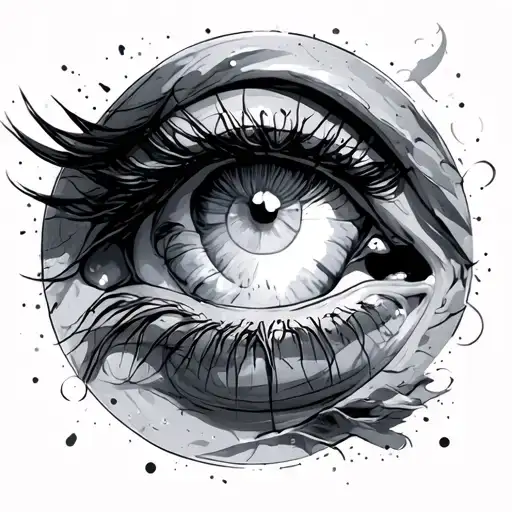 Emotions wheel made tattoo design idea