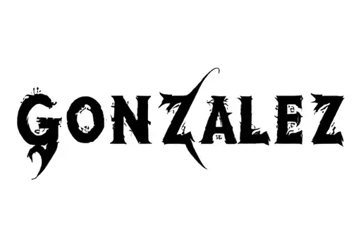 "GONZALEZ " tattoo design idea