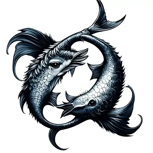 Sagittarius And Pisces tattoo design idea