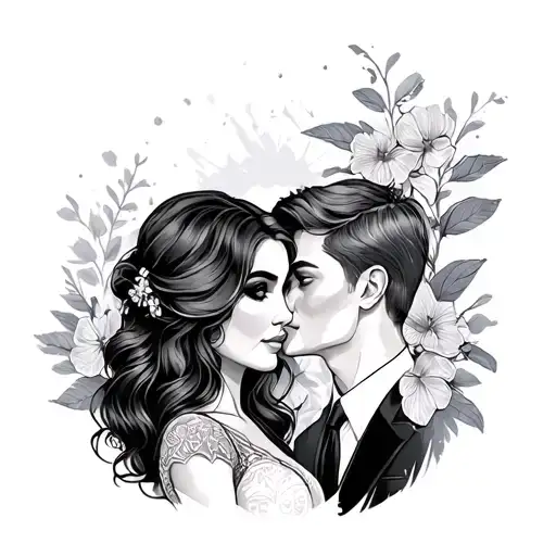 Husband Wife tattoo design idea