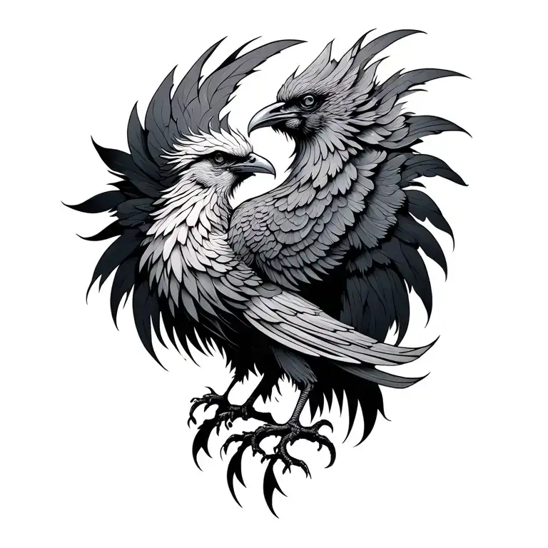 Anka Bird Phoenix tattoo design idea