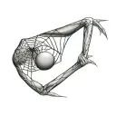 Coverup Spider Webs tattoo design idea